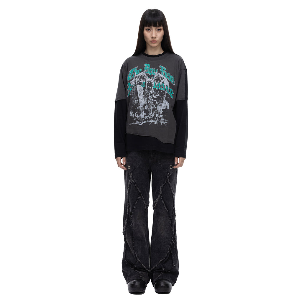 ECLIPSE OF THE BLOOD MOON ARRIVAL KNIGHT L/S TEE