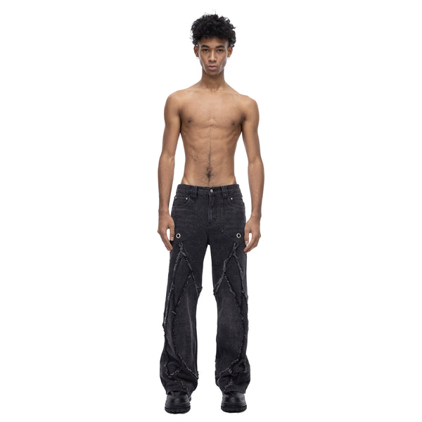 ECLIPSE OF THE BLOODMOON COBRA PRINT BAGGY JEANS