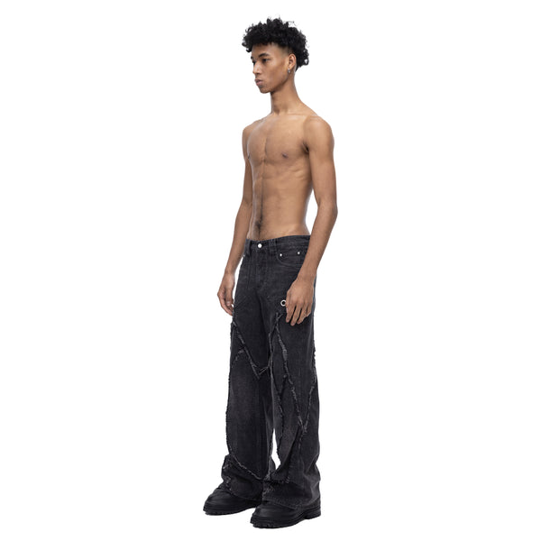 ECLIPSE OF THE BLOODMOON COBRA PRINT BAGGY JEANS