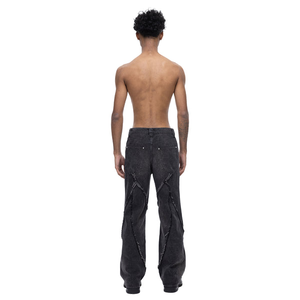 ECLIPSE OF THE BLOODMOON COBRA PRINT BAGGY JEANS