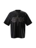 LUMINOUS DAWN RHINESTONE PATCH T-SHIRT