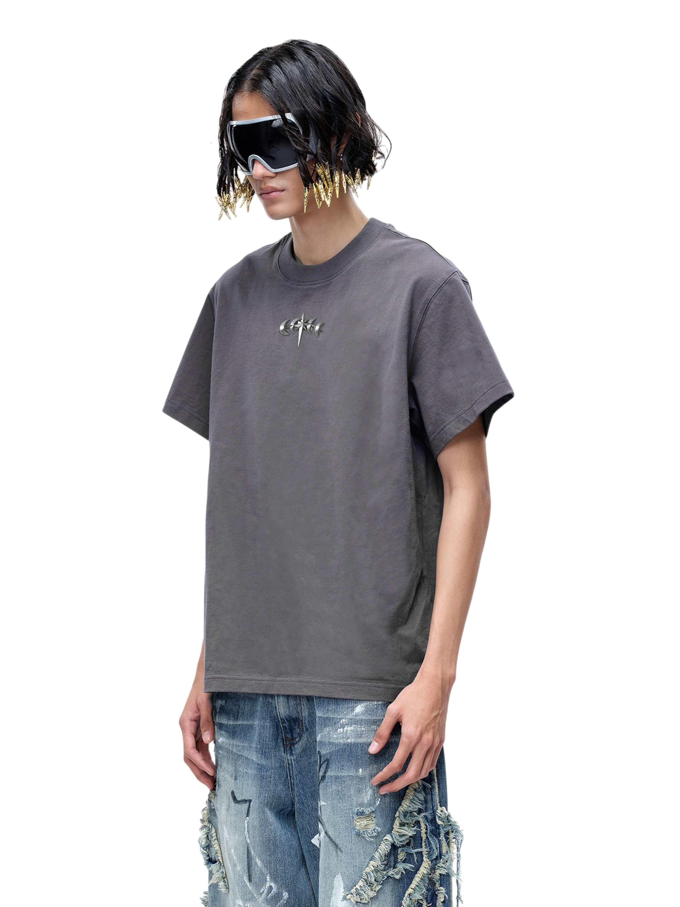 LUMINOUS DAWN ASTRAL METAL LOGO T-SHIRT