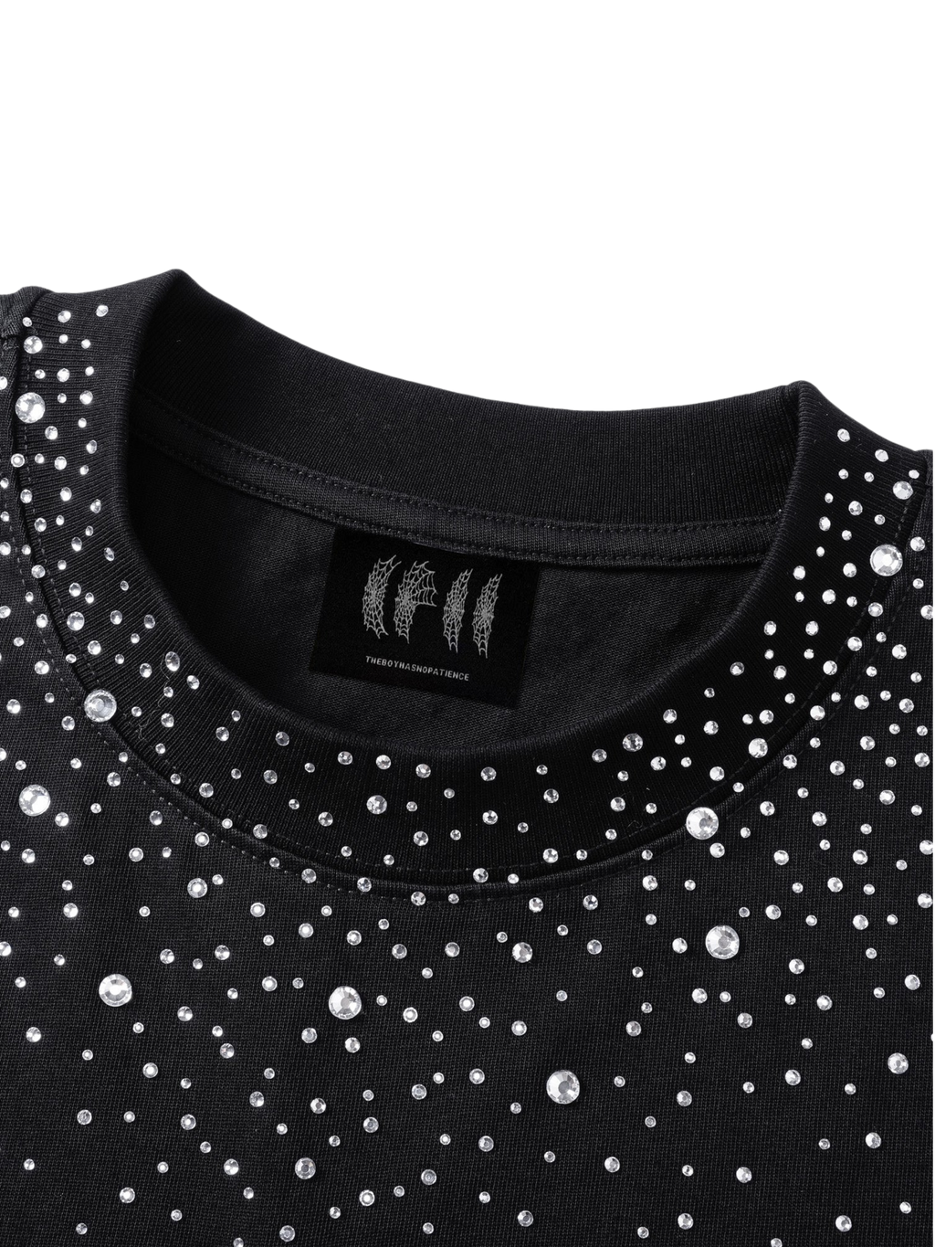 LUMINOUS DAWN RHINESTONE PATCH T-SHIRT