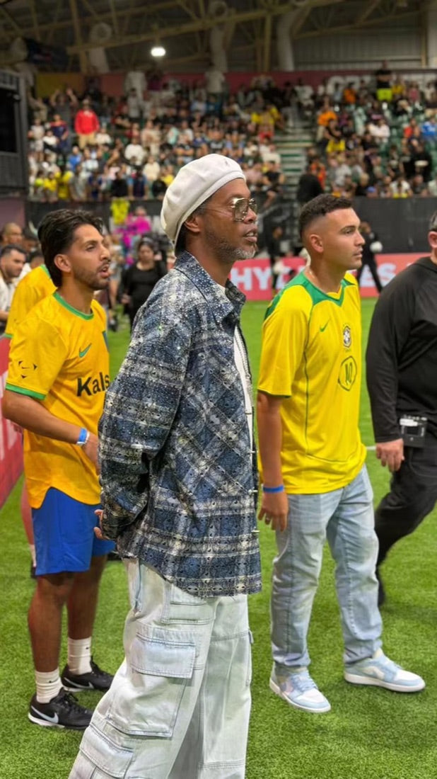 Ronaldinho wearing THE BOY HAS NO PATIENCE