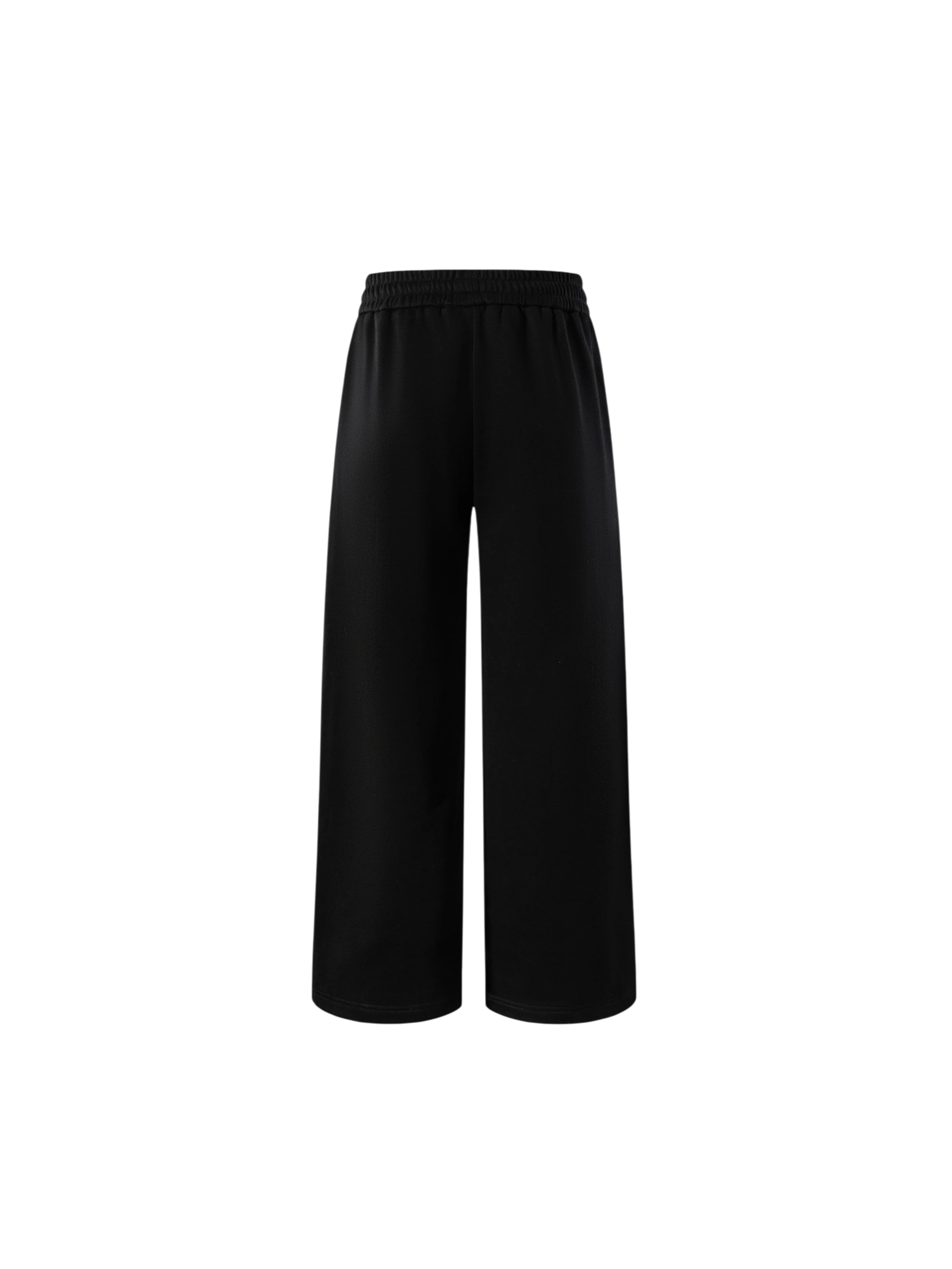 Black Luminous Dawn relaxed straight-leg sweatpants, back view