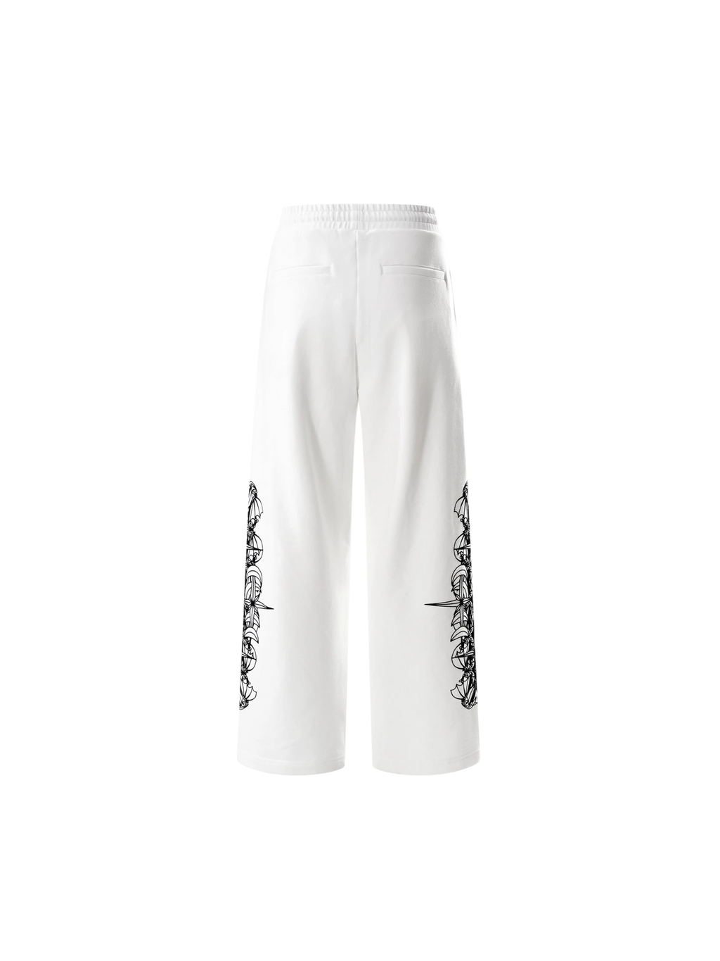 Off White Luminous Dawn pants with raised velour side print