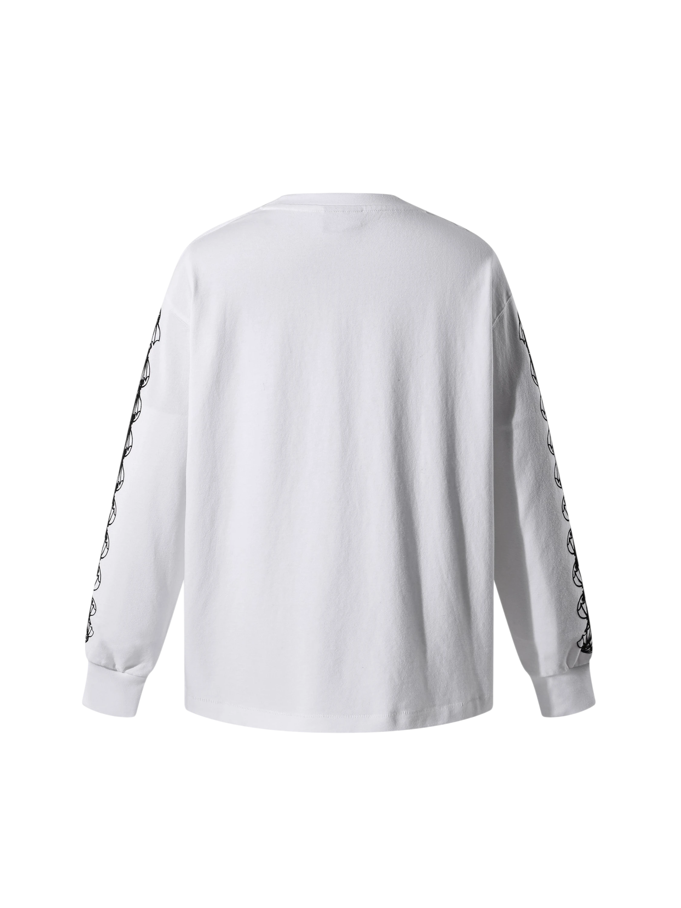 Off White Ghost & Knight long-sleeve tee, back view
