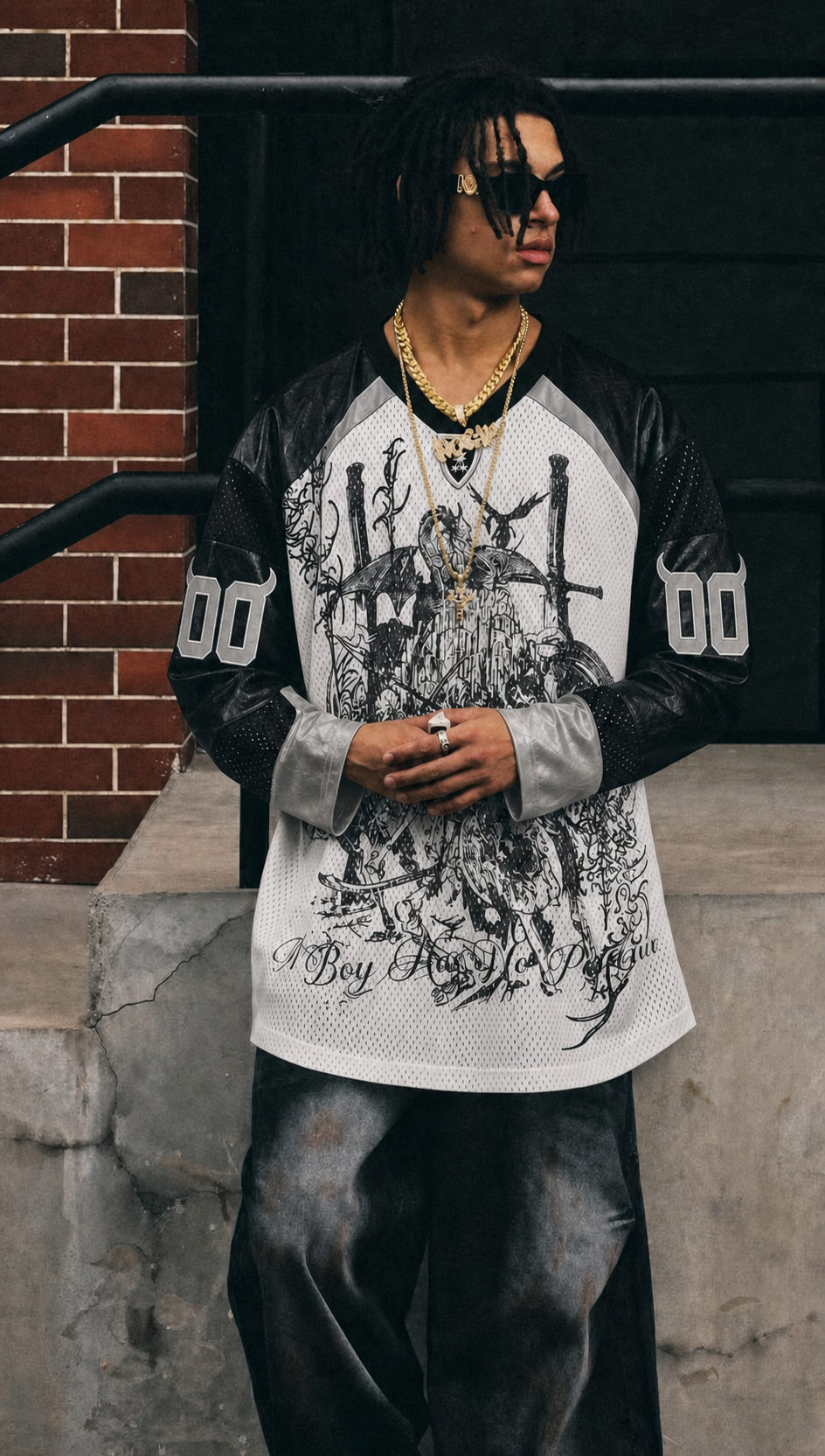 LUMINOUS DAWN SPECTER KNIGHT 網眼長袖 Jersey — NO PATIENCE CLUB look 8