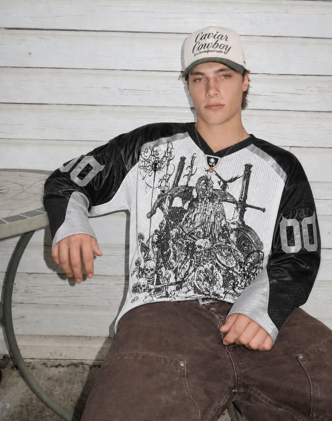 SPECTER KNIGHT MESH LONG-SLEEVE JERSEY — NO PATIENCE CLUB look 2