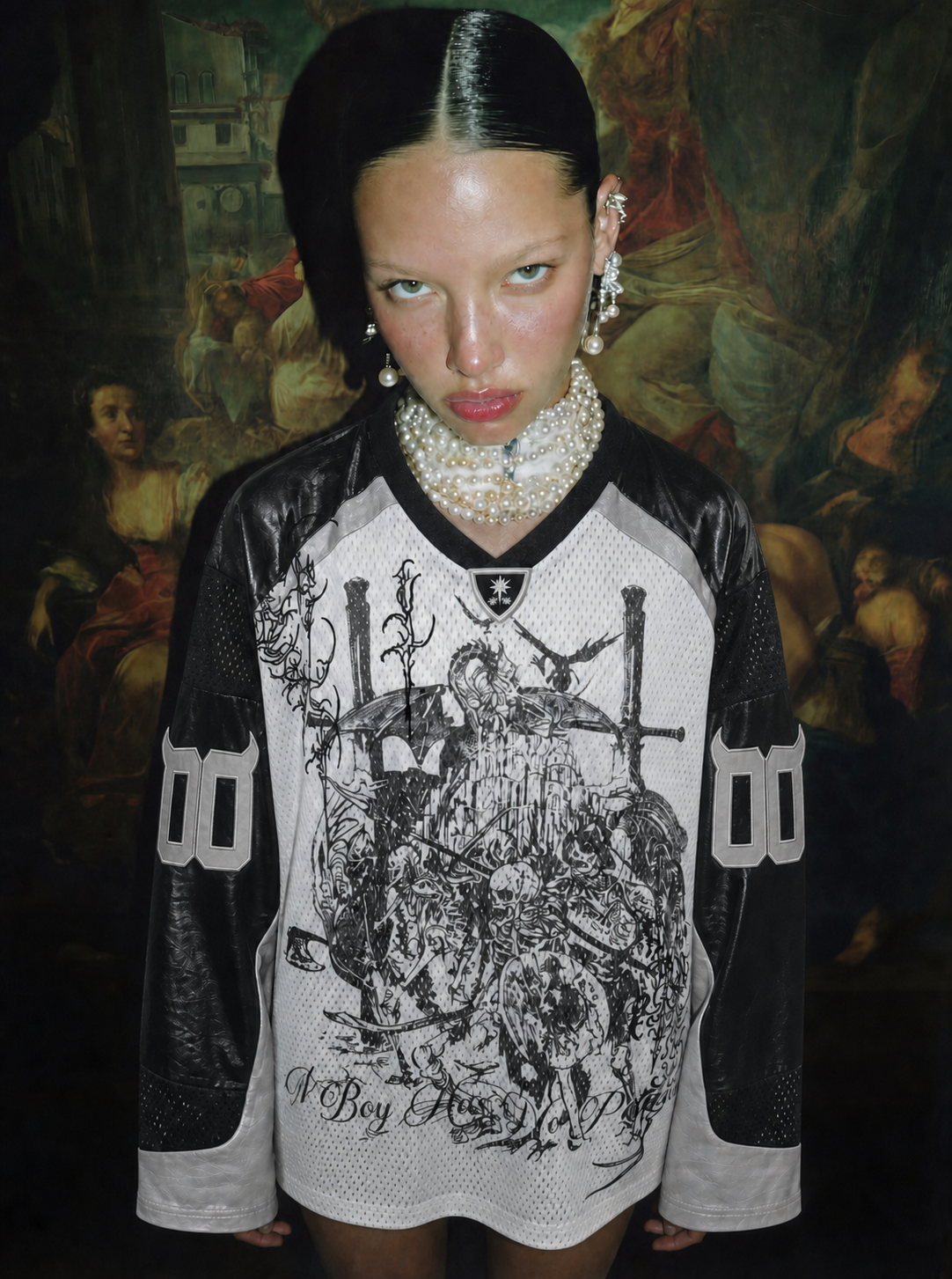 SPECTER KNIGHT MESH LONG-SLEEVE JERSEY — NO PATIENCE CLUB look 10